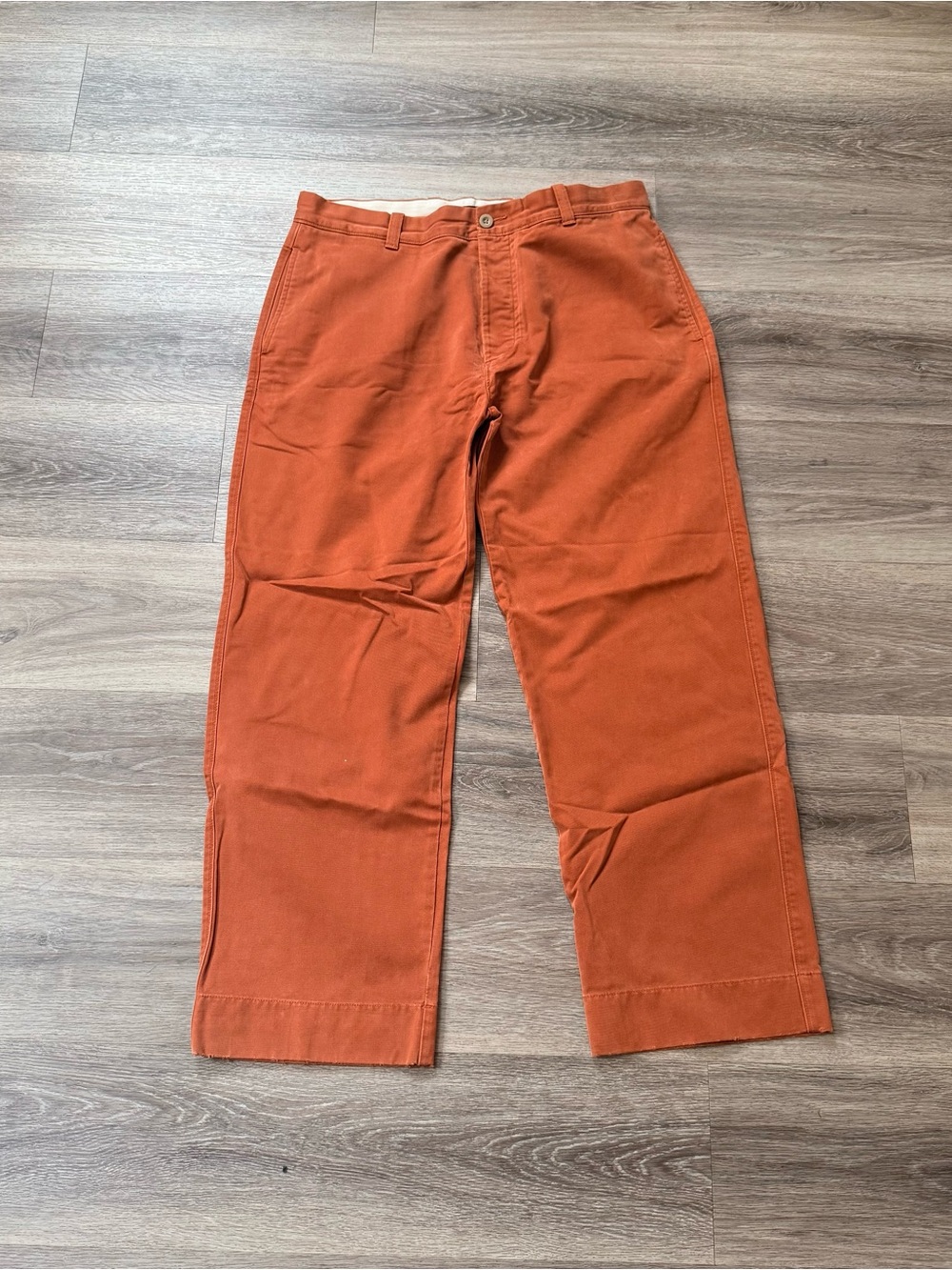 J. Crew Men's Straight-Leg Chinos in Burnt Orange